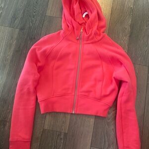 Lululemon cropped full zip scuba